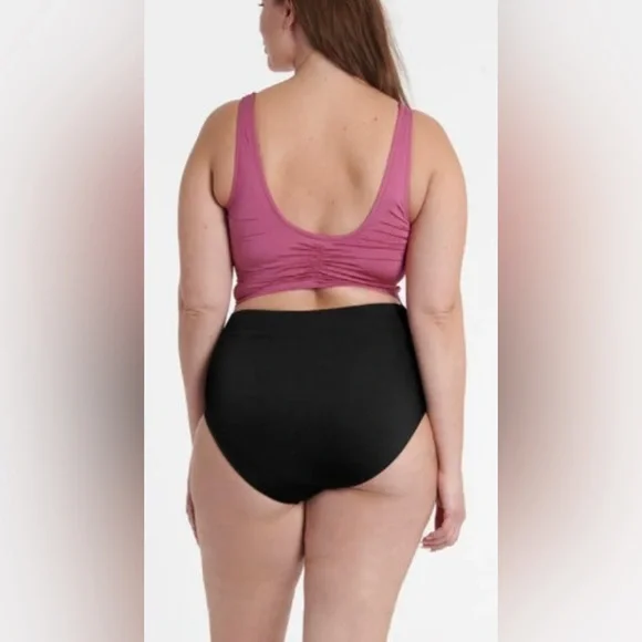 Everyday Sunday The Wrap Cutout One-Piece Swimsuit, Tulipwood, sz 3X - Picture 3 of 15